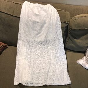 White Lace skirt